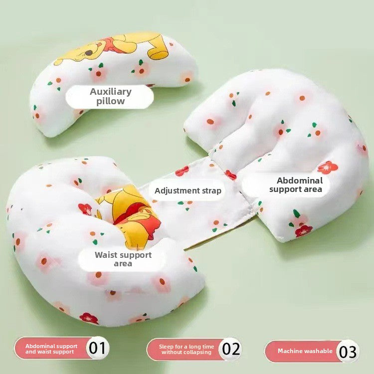 Multifunctional Maternity Pillow for Side Sleeping and Nursing
