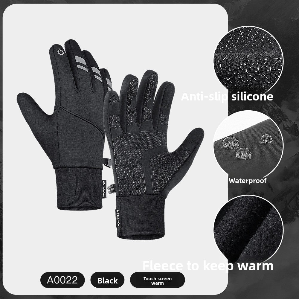 Winter Warm Touchscreen Cycling Gloves ? Full Finger Waterproof for Bike & Outdoor
