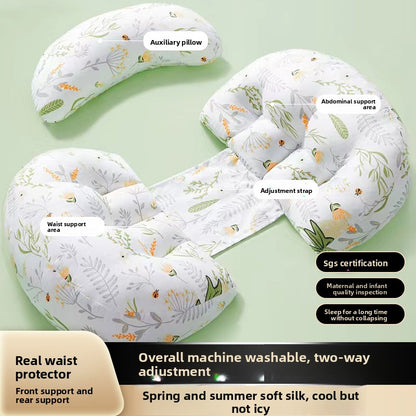 Multifunctional Maternity Pillow for Side Sleeping and Nursing