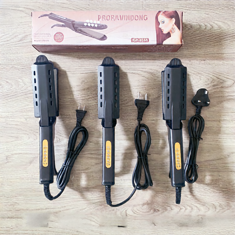 Steam Bangs Straightener ? 4-Temp Mini Clamp Hair Iron for Frizz-Free Edges & Curtain Bangs