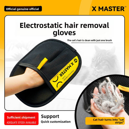 Electrostatic depilation gloves