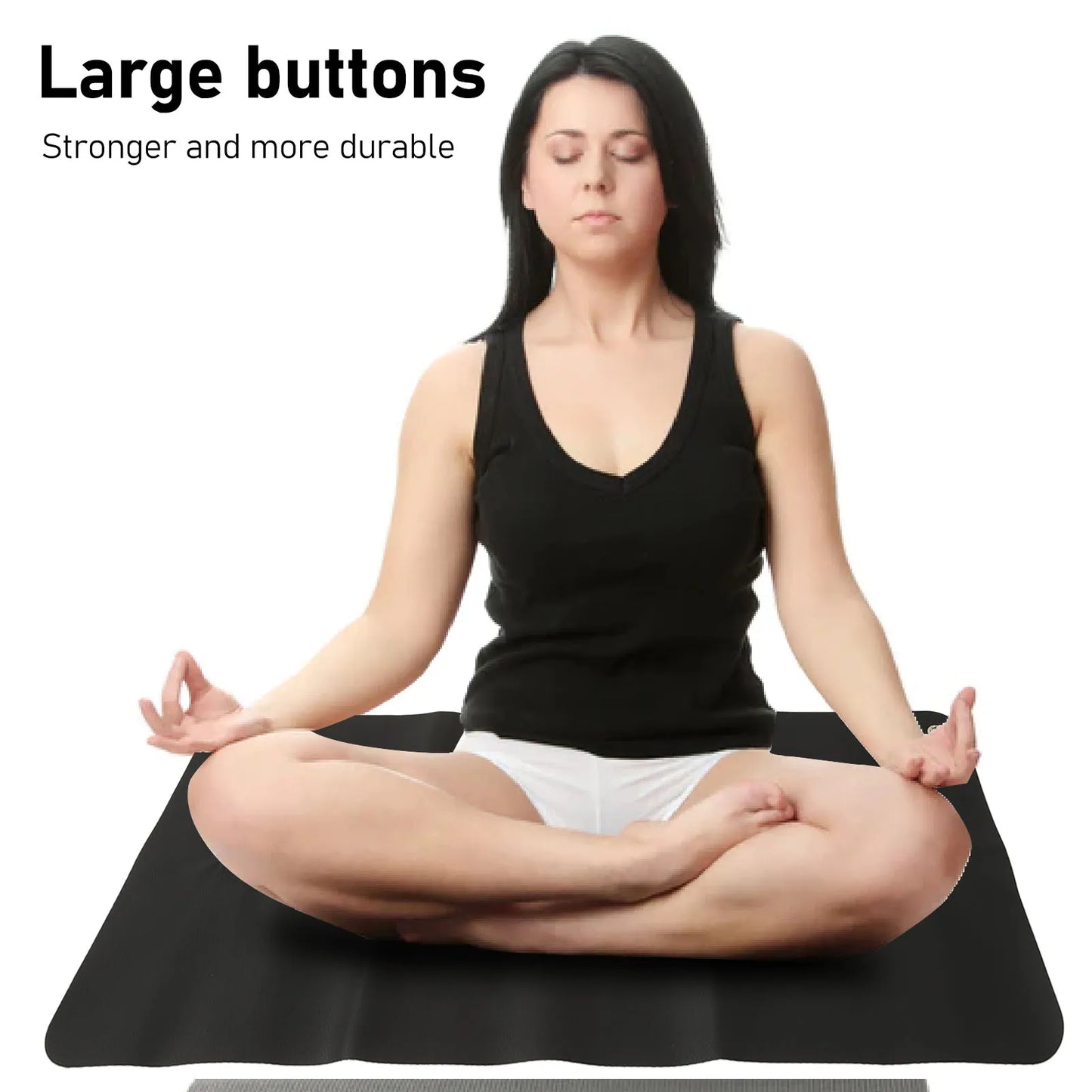 Large Black Earthing Grounding Mat Sore Foot Therapy Relieving Anxiety Grounding Sleep