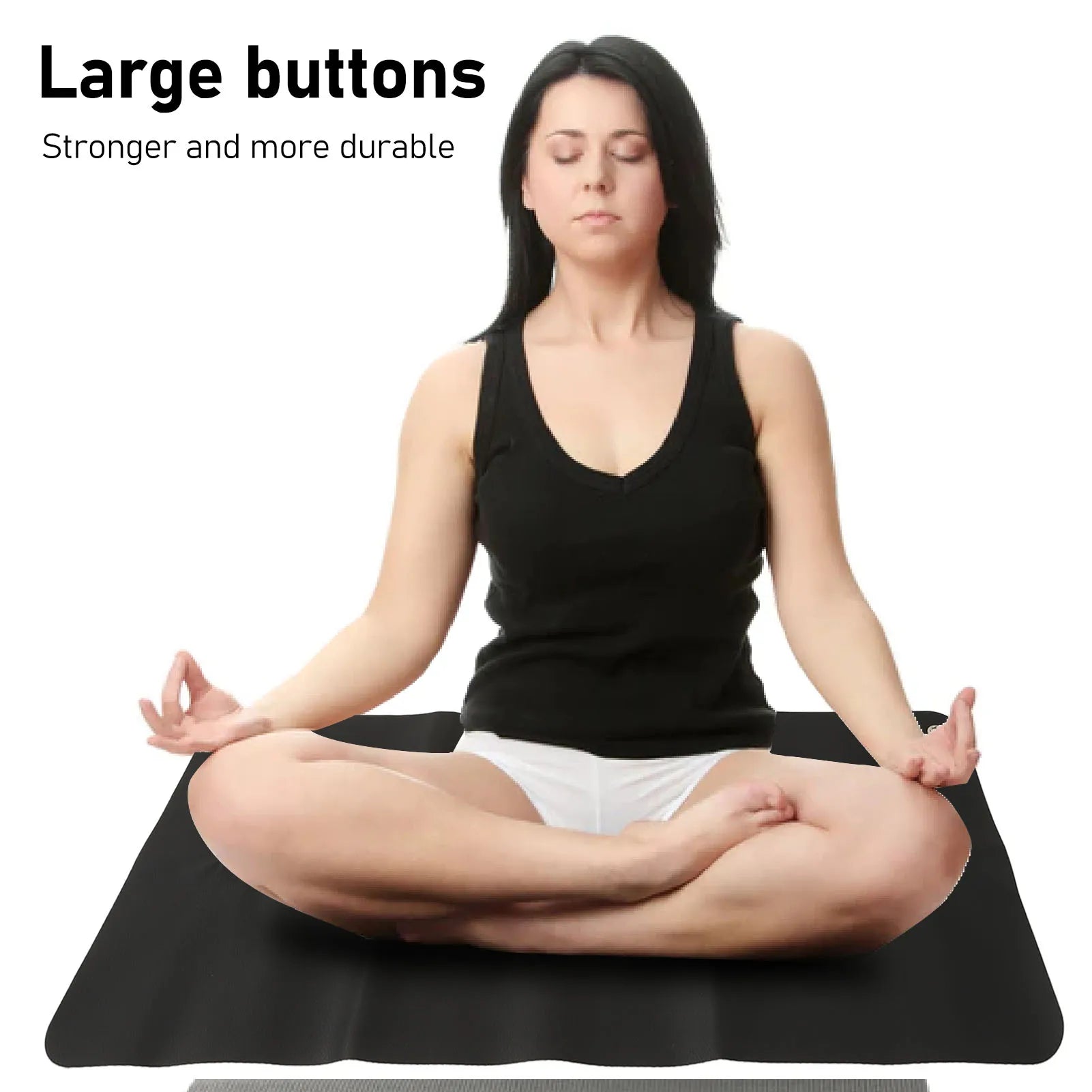 Large Black Earthing Grounding Mat Sore Foot Therapy Relieving Anxiety Grounding Sleep