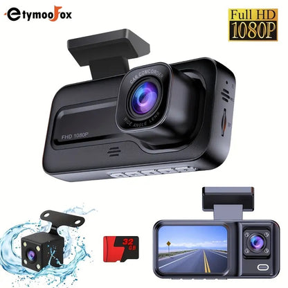 1080P HD Dual Lens Car DVR Camera with GPS
