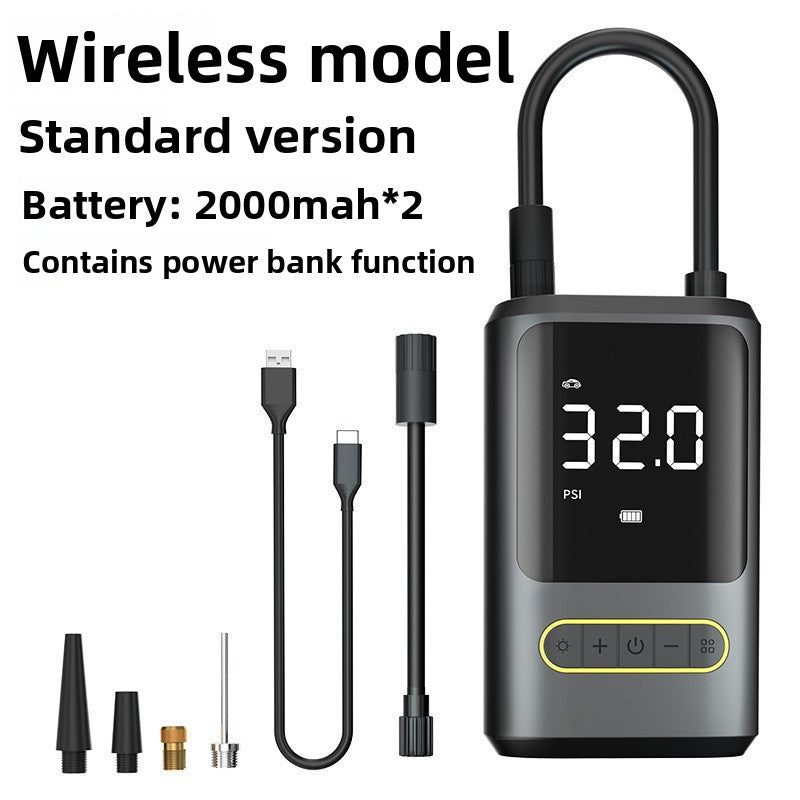 Portable vehicle-mounted tire inflator