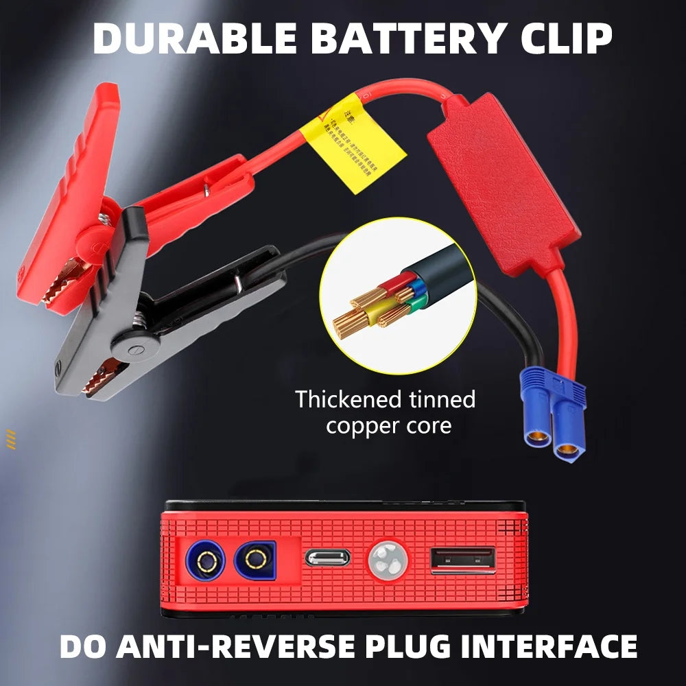 Power Up Your Journey: 300A Peak 20000mAh Battery Jump Starter with LED Light for 12V Vehicles