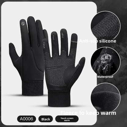 Winter Warm Touchscreen Cycling Gloves ? Full Finger Waterproof for Bike & Outdoor
