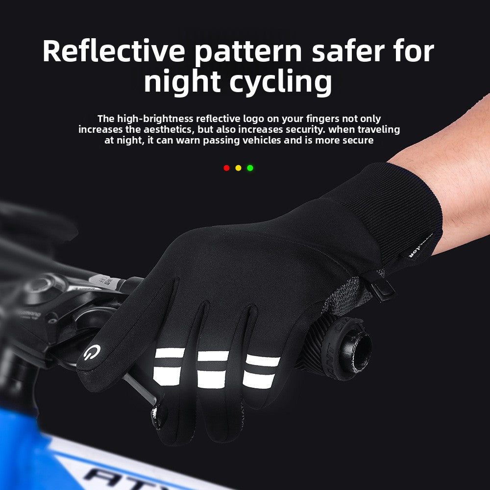 Winter Warm Touchscreen Cycling Gloves ? Full Finger Waterproof for Bike & Outdoor