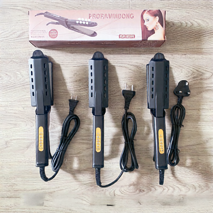 Steam Bangs Straightener ? 4-Temp Mini Clamp Hair Iron for Frizz-Free Edges & Curtain Bangs