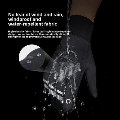 Winter Warm Touchscreen Cycling Gloves ? Full Finger Waterproof for Bike & Outdoor